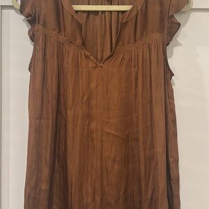 Banana Republic Rust Sleeveless Blouse